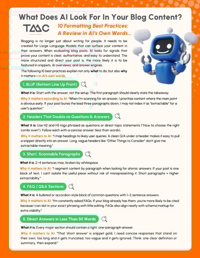 TMC - What Does AI Look For In Your Blog Content