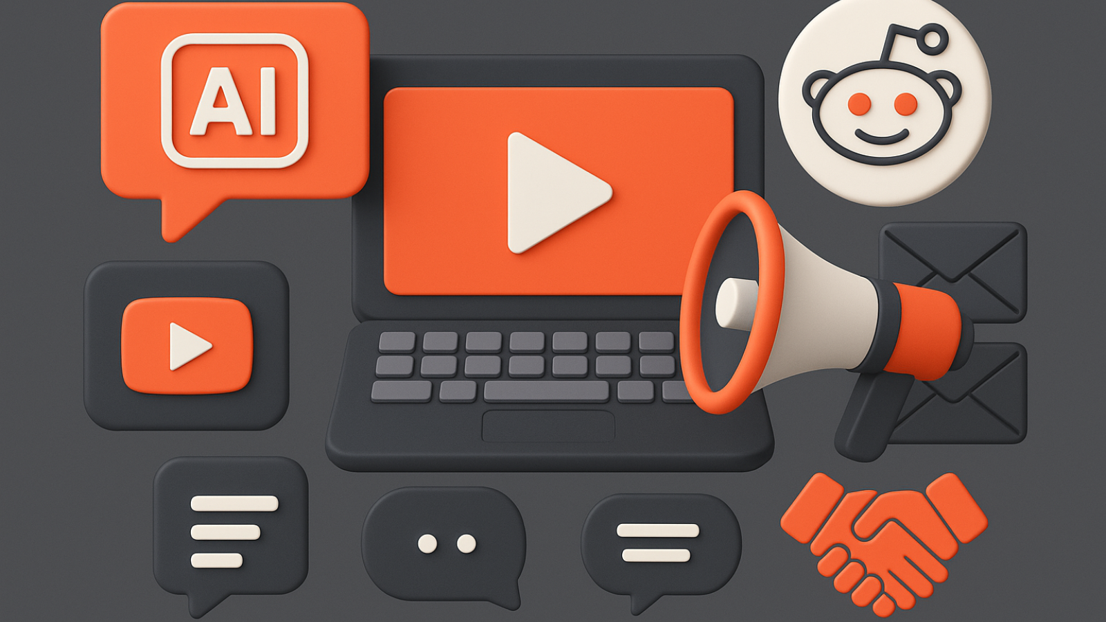 3d graphic of loop marketing amplify stage
